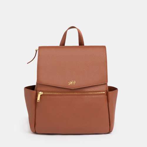 Cognac Mini Classic Bag II | Mini Brown Diaper Bag Backpack – Freshly Picked