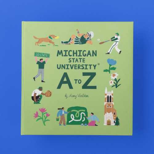 Michigan State University A-Z Picture Book, MSU Book, Spartan Baby Gift, MSU Alumni Keepsake, Graduation Gift, East Lansing Children’s Book