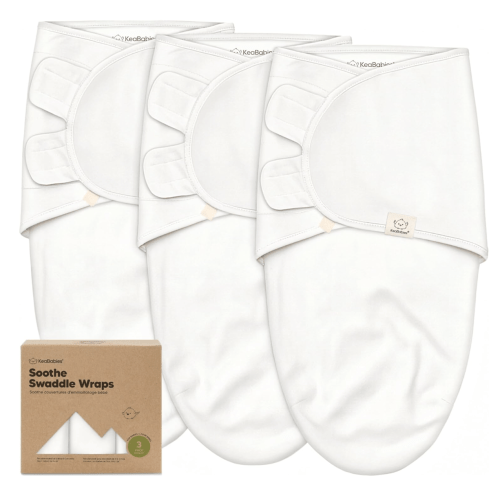 KeaBabies 3-Pack Organic Baby Swaddles for Newborns, Infant (Lunari, 0-3M)