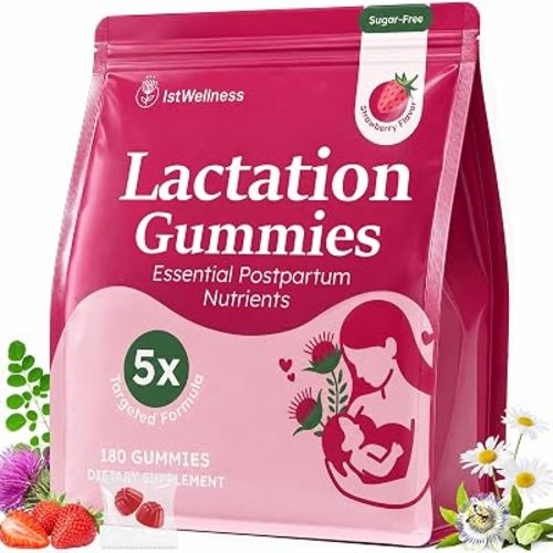Lactation Supplement, Breastfeeding Gummies for Milk Production, 180 Counts