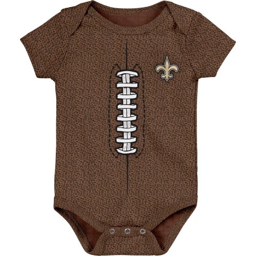 Outerstuff Boys' New Orleans Saints INF Football Creeper Onesie