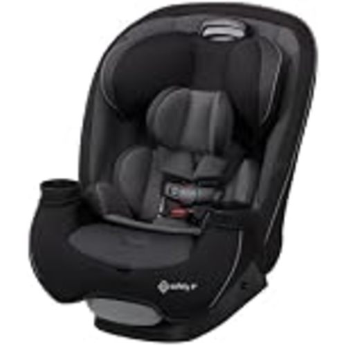 Safety 1st Grow and Go All-in-One Convertible Car Seat - Black Phantom | Rear-Facing 5-40 lb, Forward-Facing 30-65 lb & Belt-Positioning Booster Seat 40-100 lb; QuickFit 3-in-1 Car Seat
