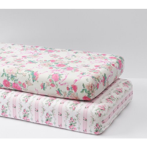 LoveShackFancy Dreamy Days Organic Crib Sheet Bundle - Set of 2