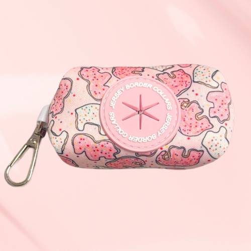 Cute Pink Animal Cracker Dog Waste Bag Holder