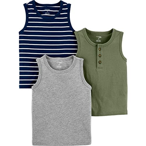 Simple Joys by Carter's Boys 3-Pack Muscle Tank Tops