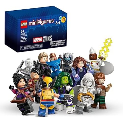 Lego Minifigures Marvel Series 2 6 Pack 66735 Mystery Blind Box, Surprise Collectible Characters for Role Play or to Add to a Minifigure or Marvel Collection, A Gift for Disney and Marvel Fans