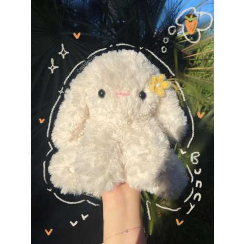 Baby Bunny Snuggler: Handmade Fluffy crochet Plushie