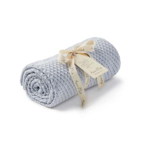 Blue Marle Heirloom Knit Blanket
