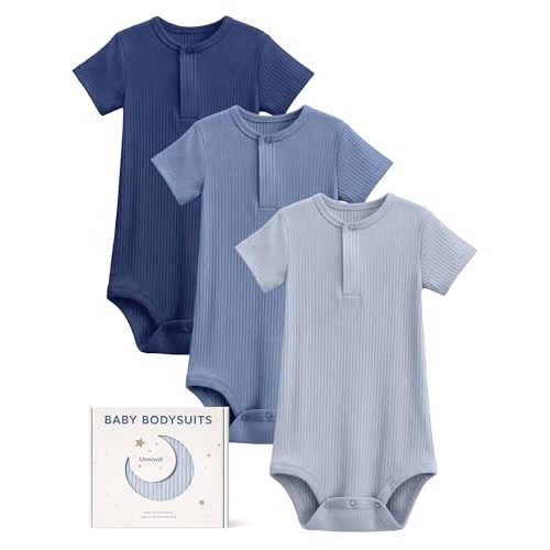 Unnivoll Baby Bodysuits Rayon From Bamboo Baby Boys Girls Clothes Short Sleeve Infant Newborn Romper
