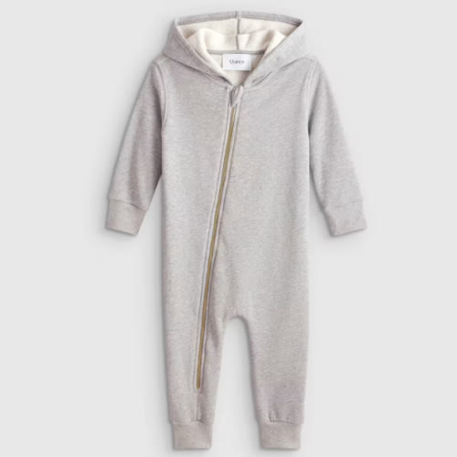 100% Organic Cotton Hooded Moto Romper