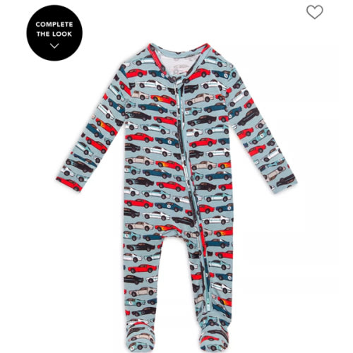 Boys' Miles Printed Footed Coverall - Baby