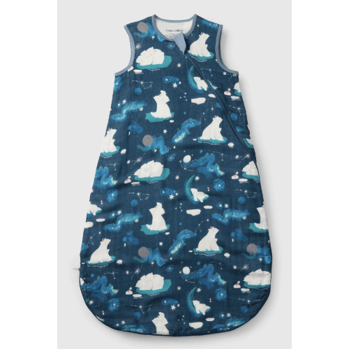 Baby Bamboo Muslin Sleep Sack 0.5 TOG - Stargazing Bears