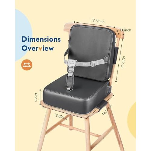 HOMEAL Booster Seat for Kitchen Chair, Toddler Booster Seat Dining Table