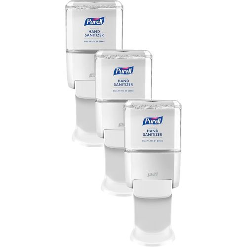 PURELL ES4 Manual Hand Sanitizer Dispenser, White, Compatible with 1200 mL PURELL ES4 Hand Sanitizer Refills (Pack of 3) - 5020-01