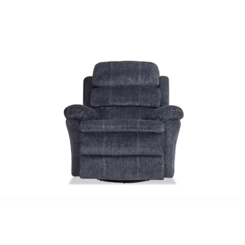 Bob-O-Pedic® Charcoal Swivel Manual Glider Recliner