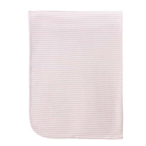 Pink Stripes Iii Printed Receiving Blanket