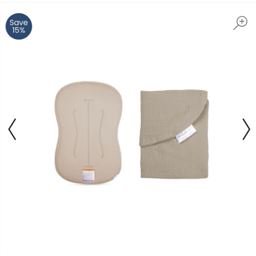 Lounger Curve + Muslin Cover Set | Birch