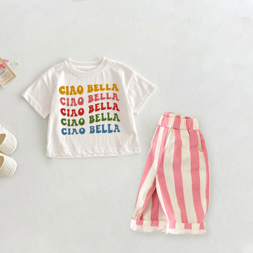CIAO BELLA Baby Toddler 2-Piece Slogan Set