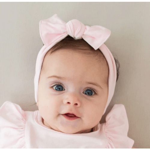 Pink Knotted Bow Headband