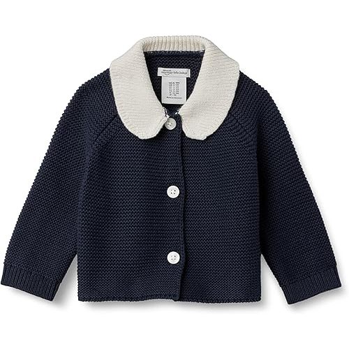 Amazon Essentials x Sofia Grainge Unisex Toddlers and Babies' Peter Pan Collar Sweater Jacket