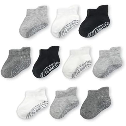 Fruit of the Loom Cotton Grip Socks for Baby and Toddler