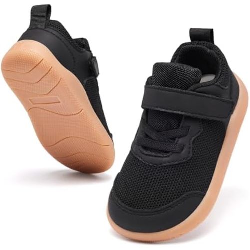 Wide Toe Box Toddler Shoes Baby First Walking Shoe Boys Girls Non-Slip Zero Drop Minimalist Tennis Sneakers