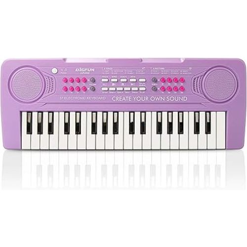 Keyboard Piano for Kids, BIGFUN 37 Keys Toddler Piano Instrument Toy,Purple