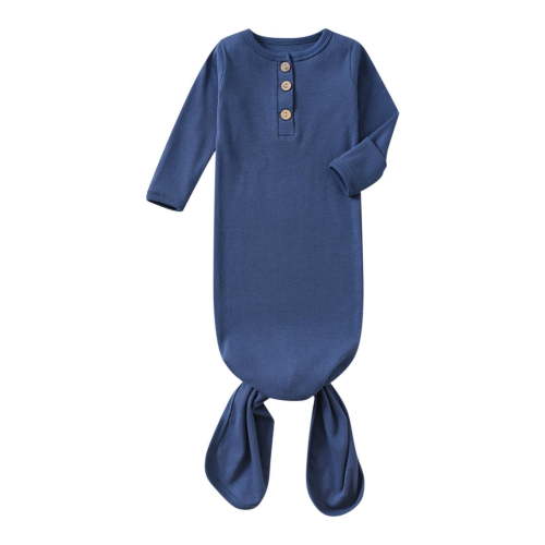 Kaemgyyd Newborn Baby Boys Girls Pajamas Outfit Soft Comfy Long Sleeve Romper Unisex Infant Button Sleep Gown 0-6 Months