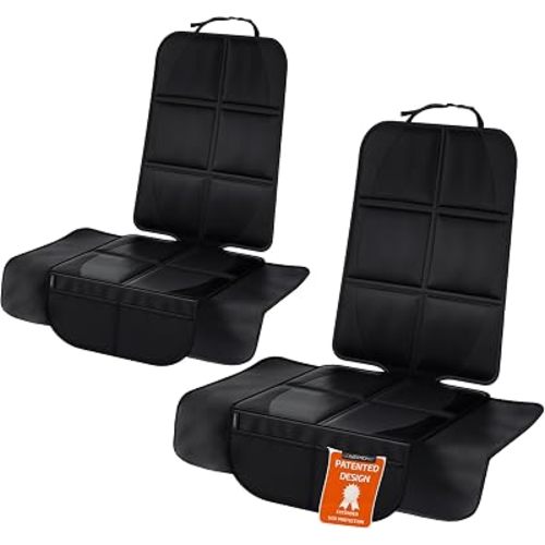 Car Seat Protector - Extra Big [ISOFIX Compatible] - Black