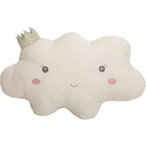 MON AMI Reine Cloud Shaped Throw Pillow – 16x10” Decorative Plush Cushion for Bed, Couch, or Room Décor, Cozy Cloud Accent Pillow, Cute Home Decoration