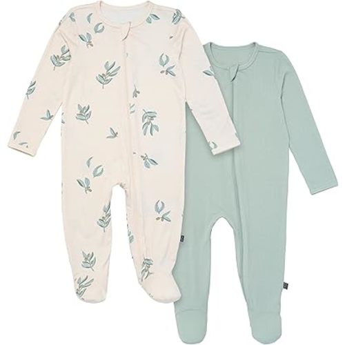 Modern Moments by Gerber Unisex Baby Viscose 2-Pack Sleep 'N Play with Mitten Cuffs