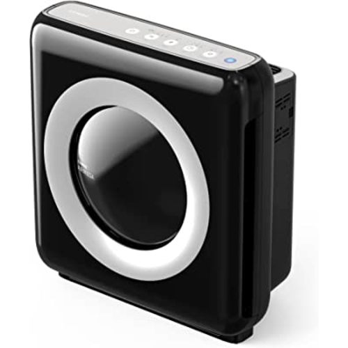 Coway AP-1512HH Mighty Air Purifier with True HEPA and Eco Mode, black/silver, 16.8 x 18.3 x 9.6