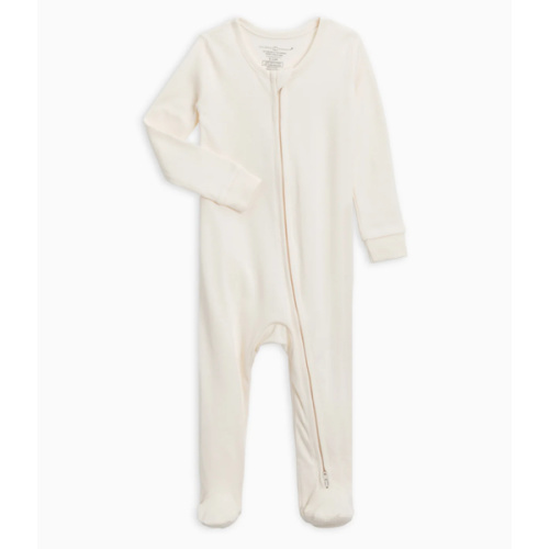 Peyton Zipper Sleeper | Color: Ivory | Size: 3-6M