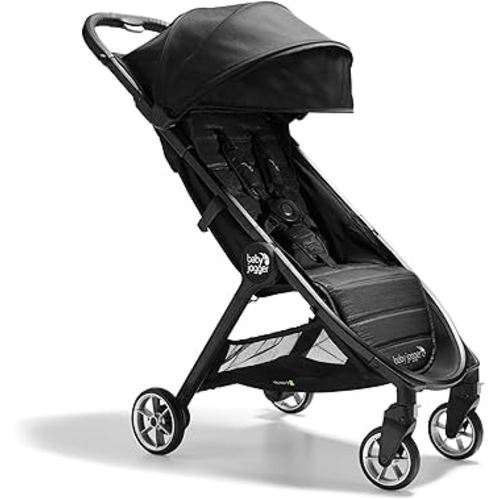 Baby Jogger City Tour 2 Ultra-Compact Carry-On Approved Travel Stroller in Pitch Black Lightweight Easy Fold Ideal for Traveling and Everyday Adventures