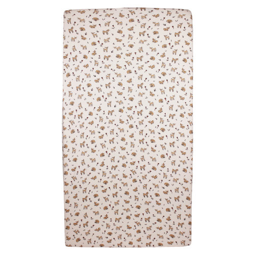 L'ovedbaby Organic Crib Sheet in Doe-a-Deer | Wayfair