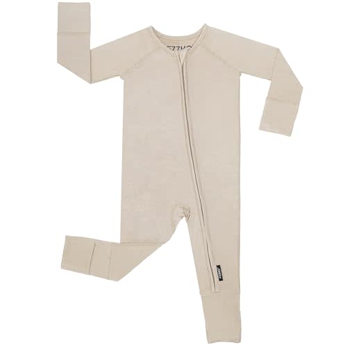 Baby Onesie Pajamas, Viscose from Bamboo, Preemie & Newborn Sleepers | Footie Pajamas, 2-Way Zipper, Sleep & Play Footed PJs, Gender Neutral, Baby Boys & Girls, 0-3, 3-6, 6-12, 12-18, 18-24 Months