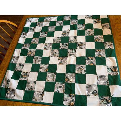 Michigan State Baby Blanket or Throw.  37” X 37”
