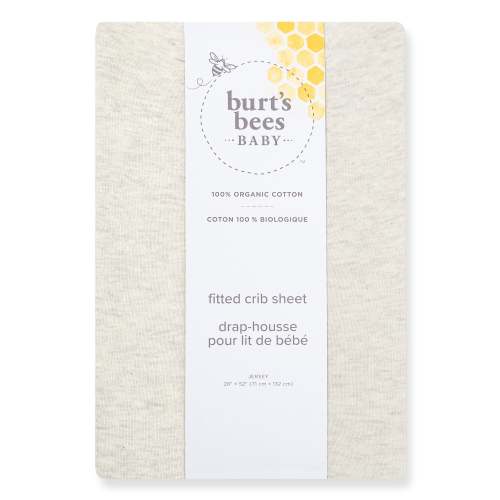 Solid Organic Cotton BEESNUG® Fitted Crib Sheet - Oatmeal