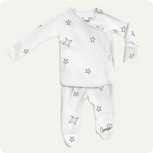 Footie - Stars – Bonsie Skin to Skin Babywear