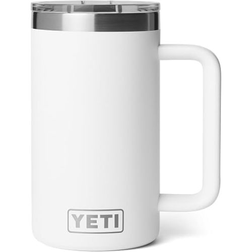 YETI Rambler 24 oz Ceramic Lined Stackable Mug, White