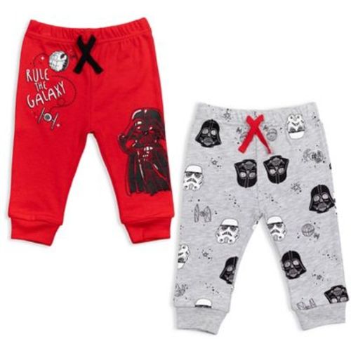 Star Wars Darth Vader Stormtrooper Newborn Baby Boys 2 Pack Pants Red / Grey 0-3 Months