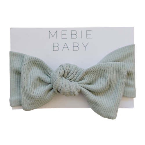 Sage Organic Cotton Ribbed Head Wrap – Mebie Baby
