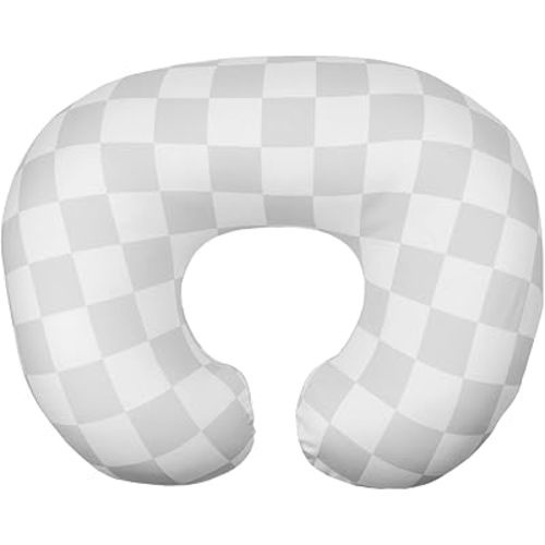 Nursing Pillow Cover, Soft Stretchy Removable Slipcover for Breastfeeding Pillows,Comfortable Nursing Pillow Case for Infant Baby Boys Girls Newborn,Gray