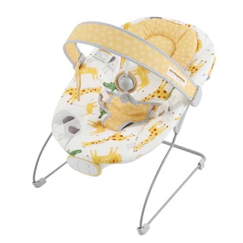 Otrolepota Baby Bouncer, Infants Bouncy Seat with Music and Vibrations,Baby Rocker for Newborns Indoor Outdoor Use 0-6 Months Up to 20 lbs