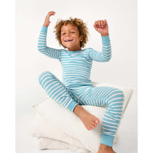 Dockside Stripe Two-Piece Pajama Set | Little Sleepies
