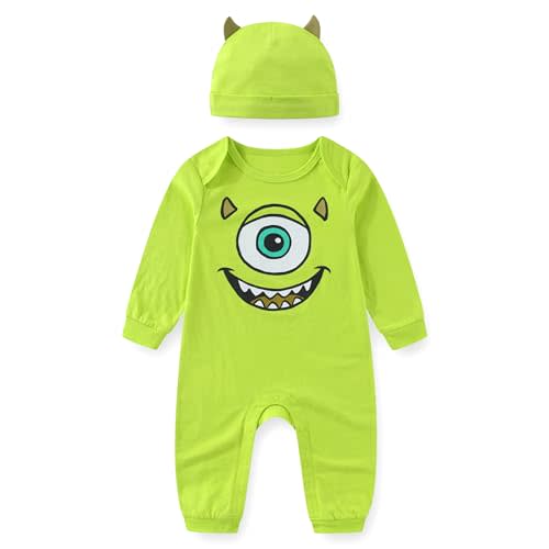 Disney Monsters Inc. Toy Story Baby Boys Coverall with Cap 2 Pc Set Infant