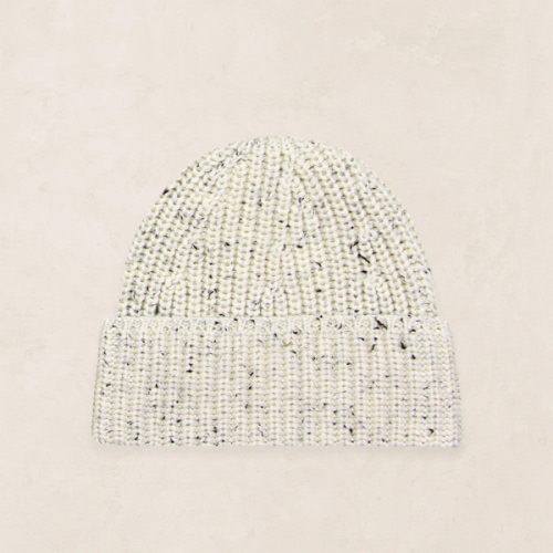 Knit Beanie - Cream Speckle