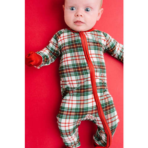 Christmas Plaid Bamboo Zipper PJ’s – Little Buffalo Creek Co.