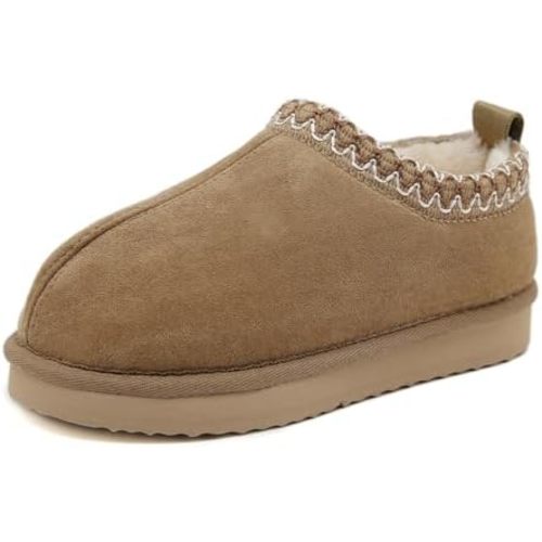 SMajong Kids Slippers Plush Warm Girls Fuzzy House Slippers Boys Platform Slipper Slip-on Shoes Winter Indoor Outdoor