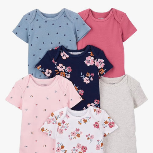 Simple Joys by Carter's Baby-Girls 6-Pack Short-Sleeve Bodysuit